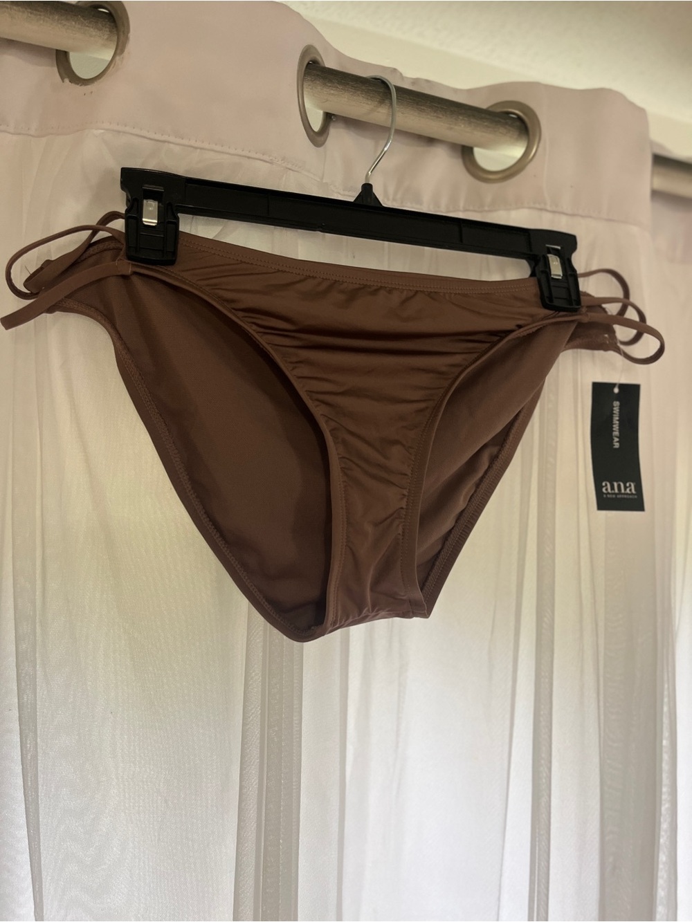 a.n.a Brown Strappy Side Bikini Bottom purple brown beach summer swim water